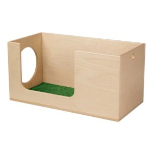 CUBO DE GATEO DE MADERA