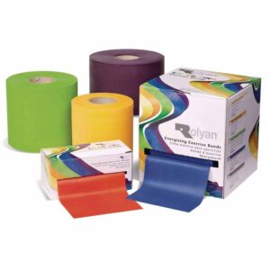 Bandas de ejercicio energizantes Rolyan - Bandas de resistencia - Rodillos de ejercicio