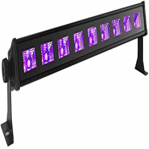 BARRA DE LUZ NEGRA LED NEÓN CON GABINETE